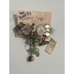Kirks Folly Cherub Angel Silvertone Nautical Dangling Barrette